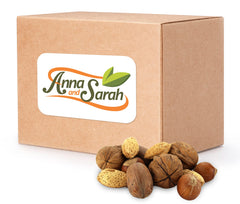 Anna and Sarah close-up walnut shell highlighting chunky kernel and crisp texture
