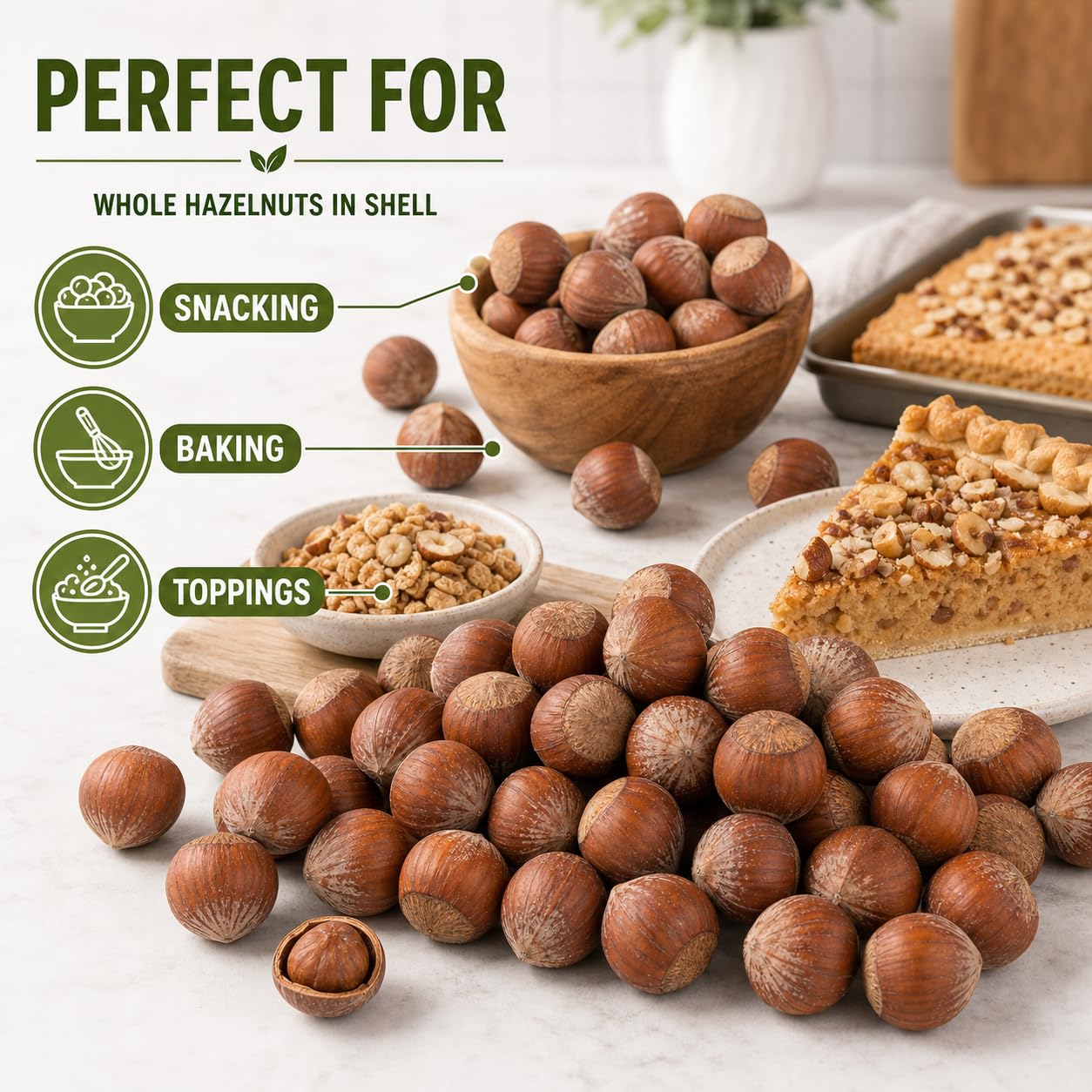Anna and Sarah chopped hazelnuts on baking sheet being added to cookies for crunchy flavor