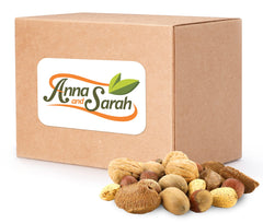 Anna and Sarah close-up of mixed nut shells highlighting natural texture and freshness