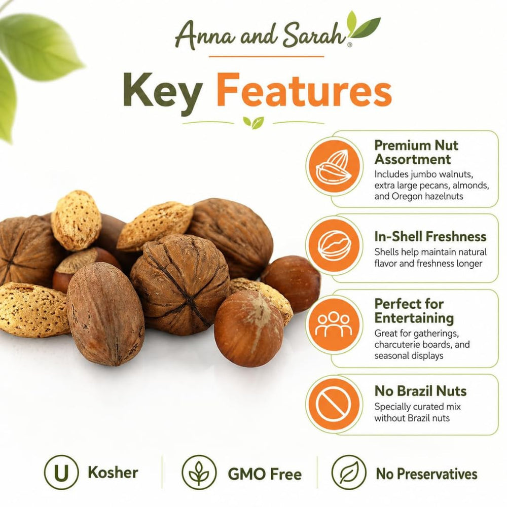 Anna and Sarah open bag revealing mixed nuts variety for convenience benefit