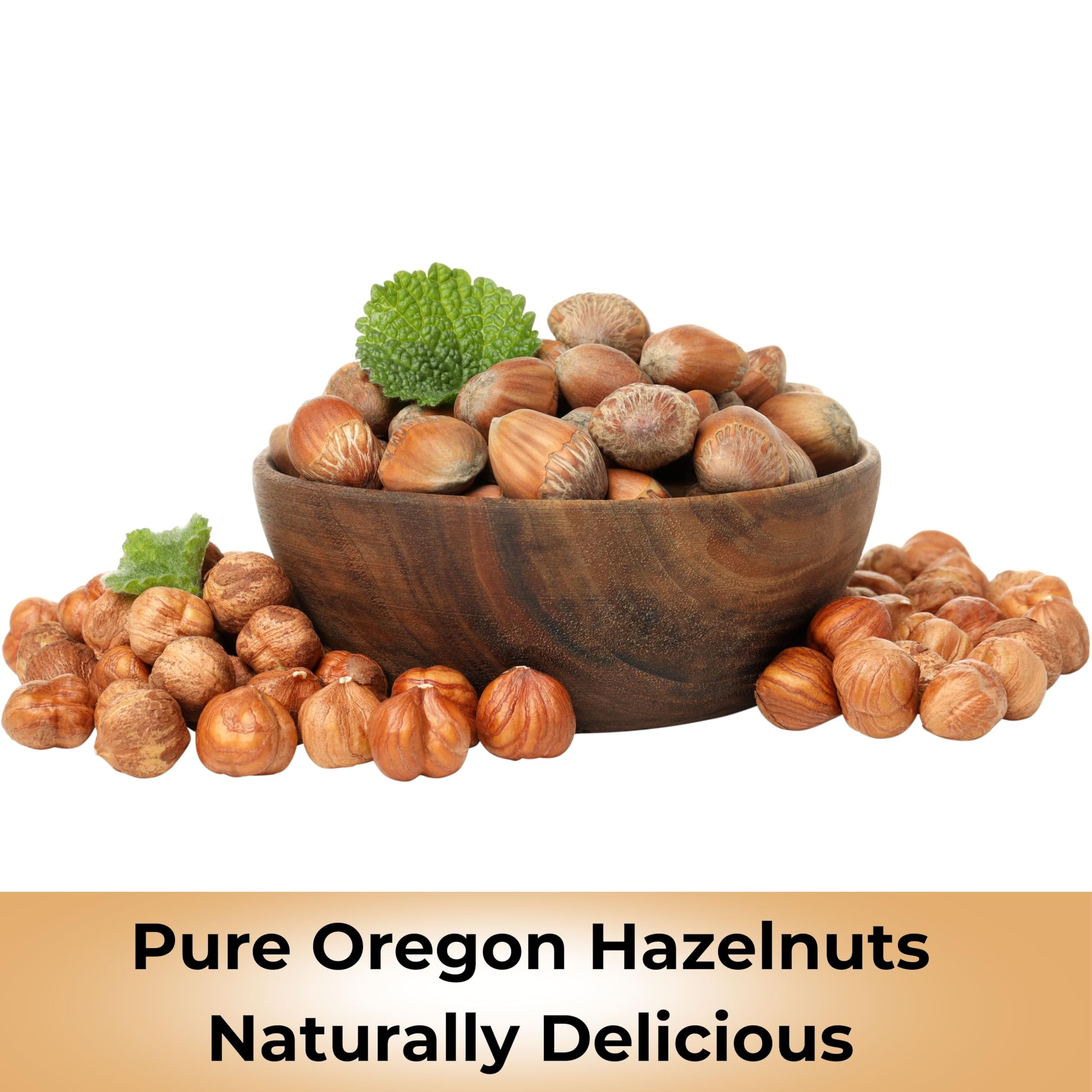 Anna and Sarah shelled hazelnuts in a bowl ready for snacking and baking