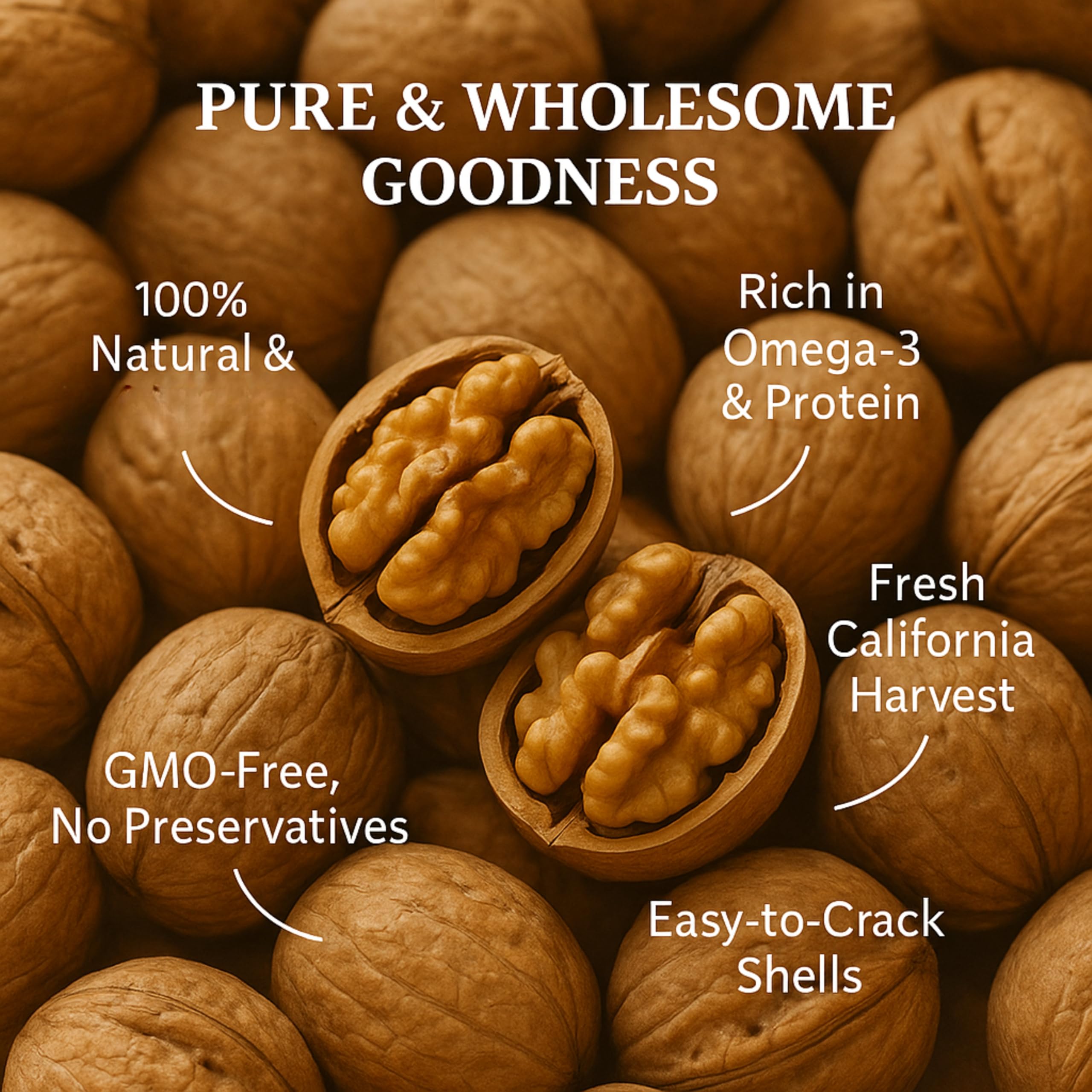 Anna and Sarah walnuts stored in glass jar to demonstrate long-term freshness