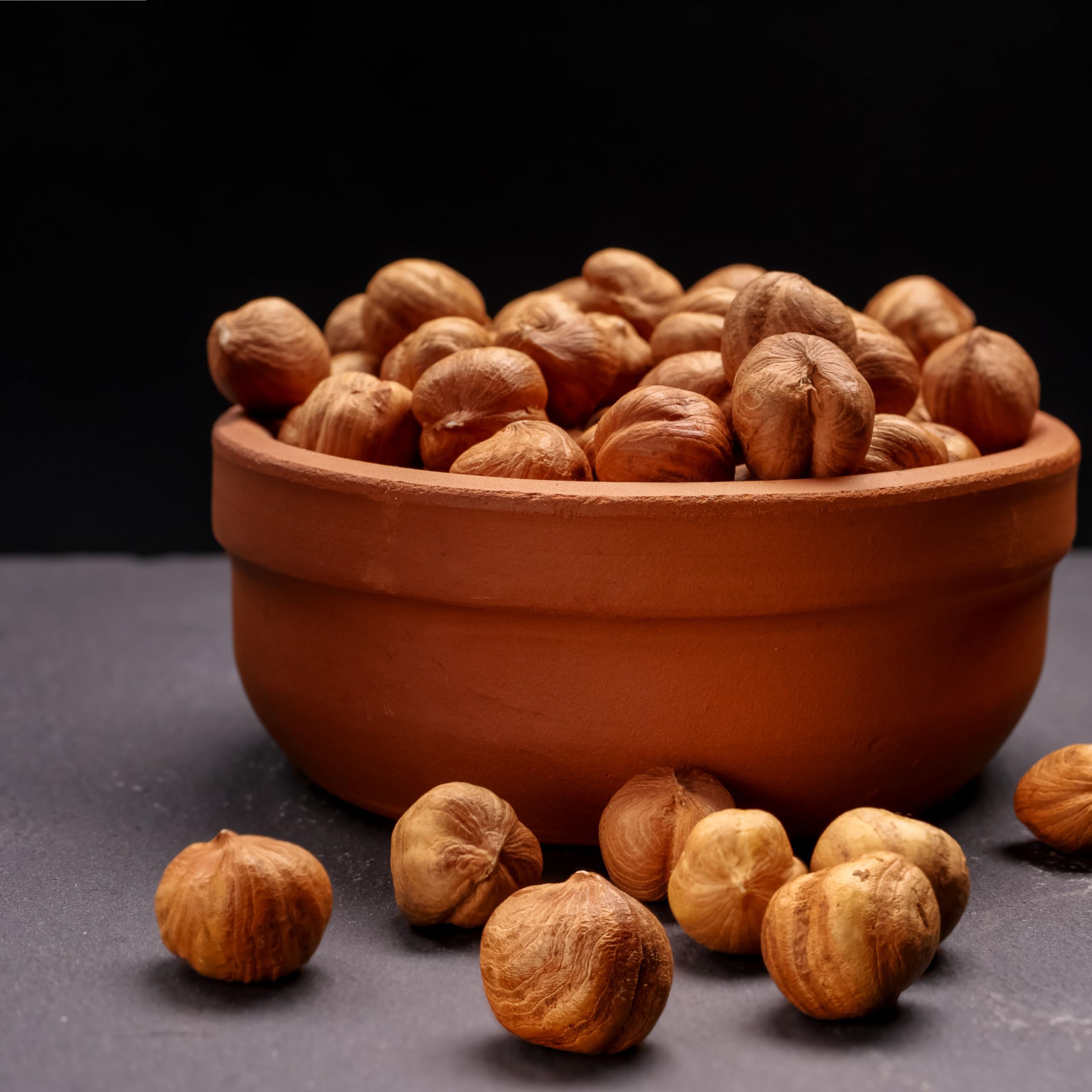 Anna and Sarah hazelnuts stored in a jar illustrating freshness preservation