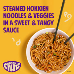 Annie Chun's ingredients display showing vegetables and sauce freshness