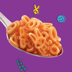Annie's Bernie O's open can showing tomato and cheese sauce texture and ready-to-heat convenience