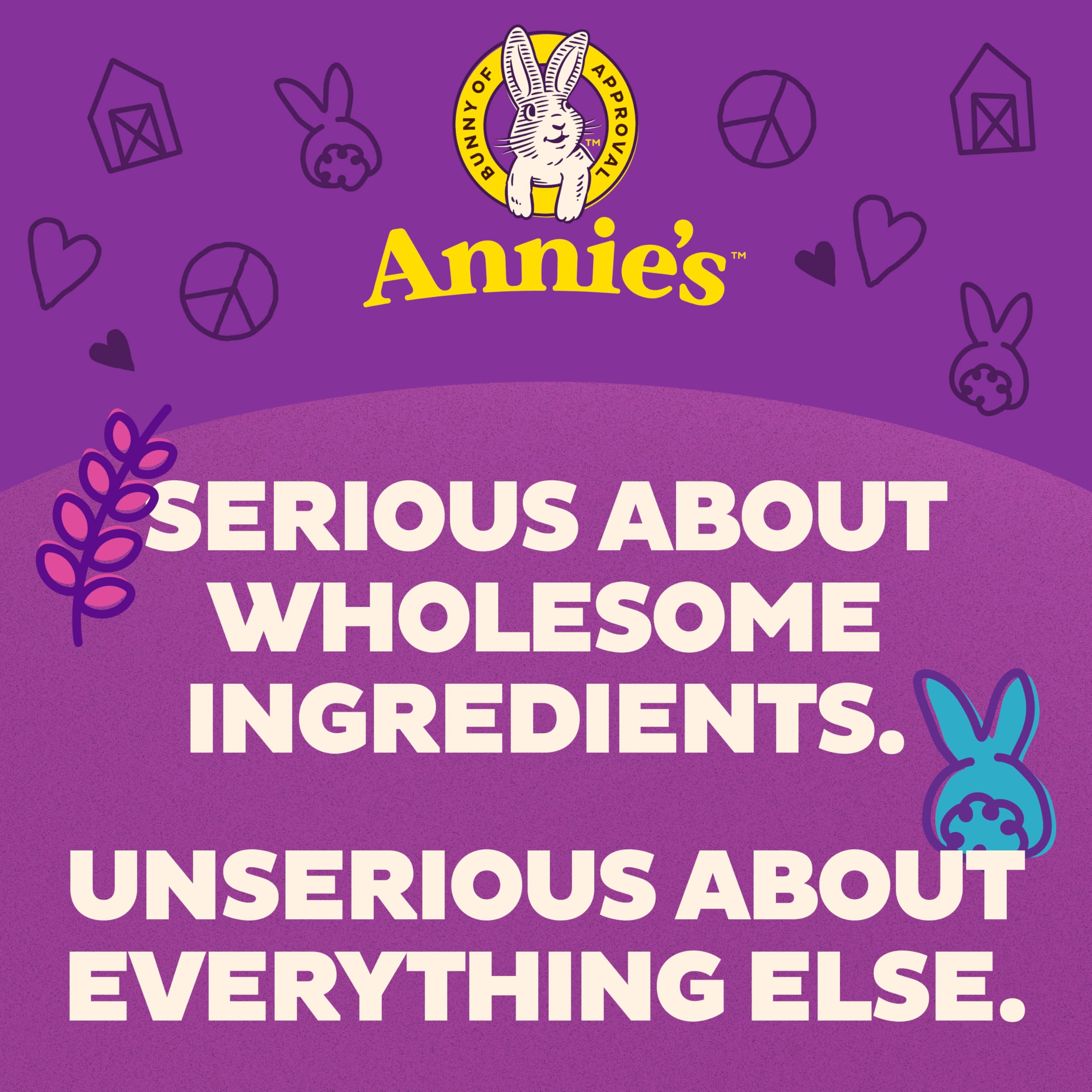 Annie's nutrition and ingredient label highlighting organic pasta and whole grain content for informed choices