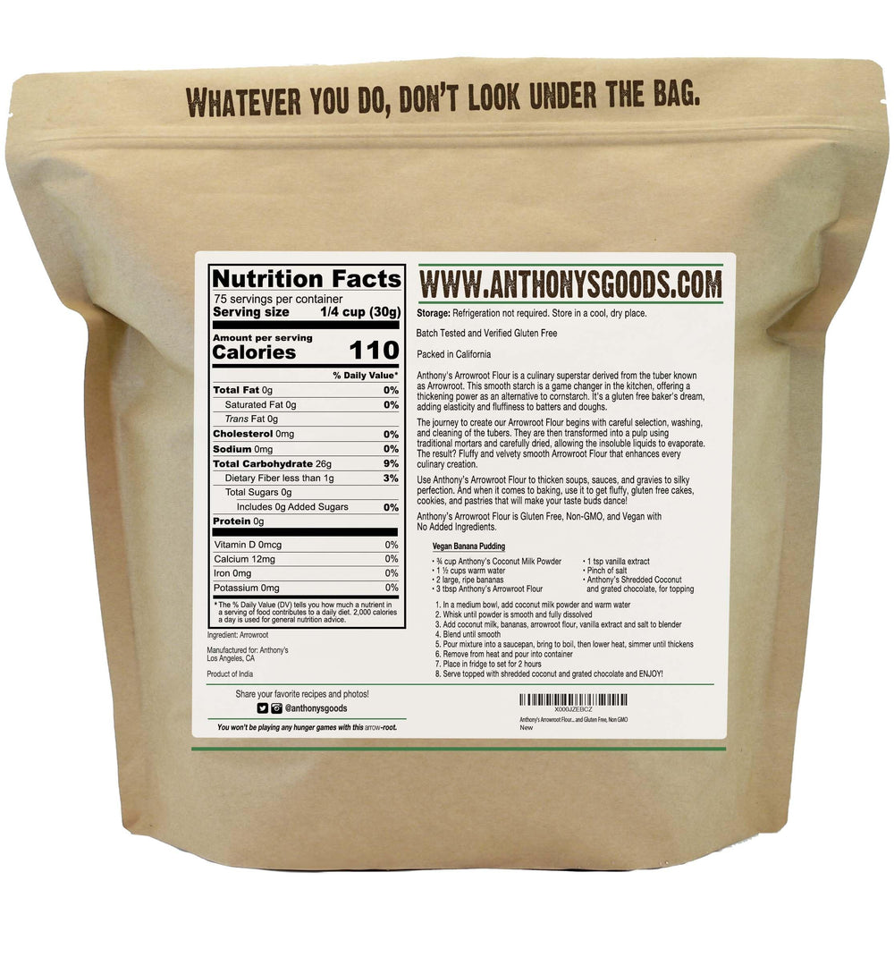 Anthony's arrowroot fine powder close-up demonstrating smooth, clump-free texture