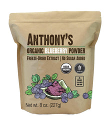 Anthony's front packaging showing 8 oz pouch and label, clear product identity and benefits