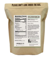 Anthony's close-up of granulated date sugar texture highlighting natural fibers