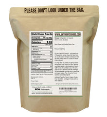 Anthony's close-up of finely ground texture showing soft, mixable flour benefit