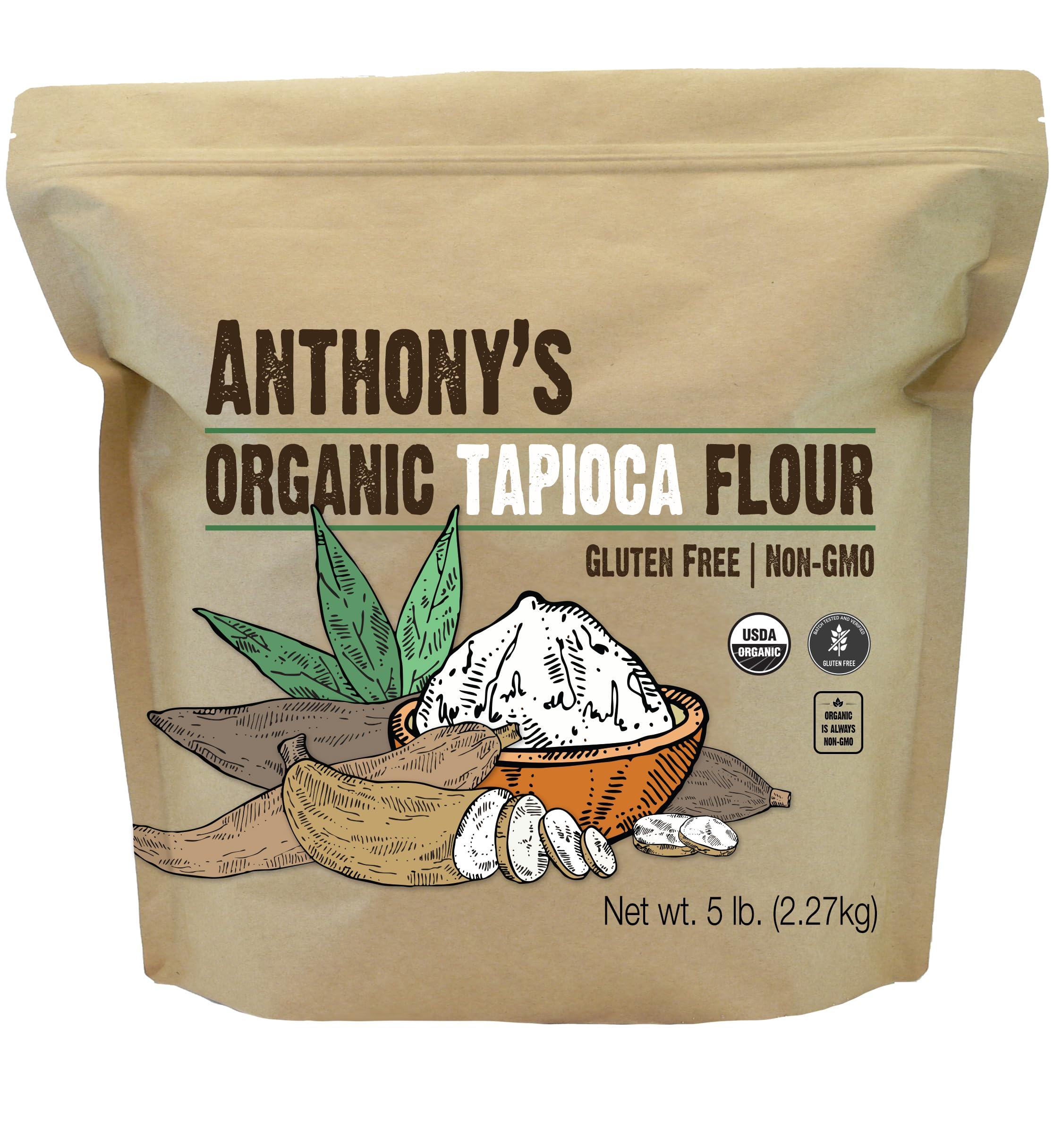 Anthony's front packaging showing 5 lb bag and product branding for pantry readiness