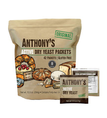 Anthony's front packaging showing 42 packets and gluten-free benefit