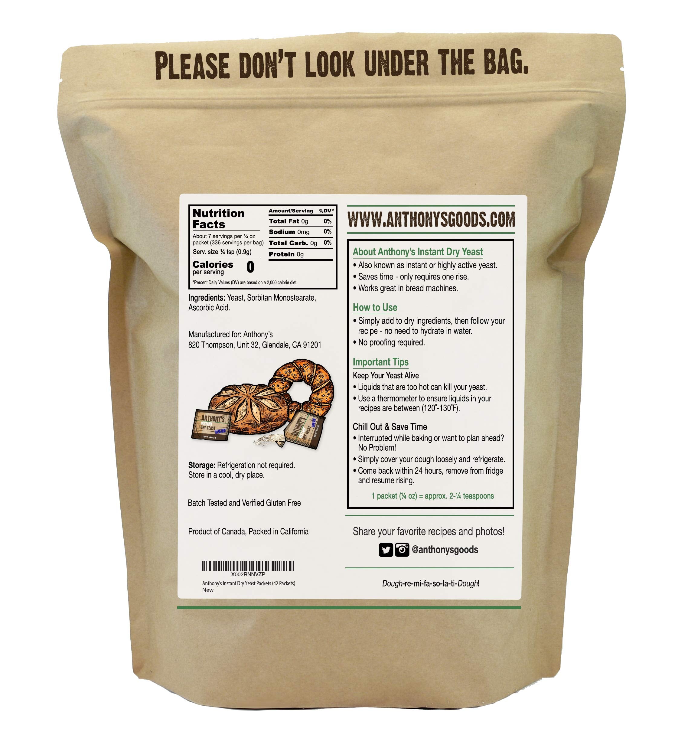 Anthony's close-up of a single sealed packet highlighting easy portioning