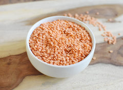 Anthony's bowl of finished masoor dal illustrating creamy texture and flavor