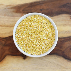 Anthony's millet tossed in a vegetable salad showing versatility and flavor