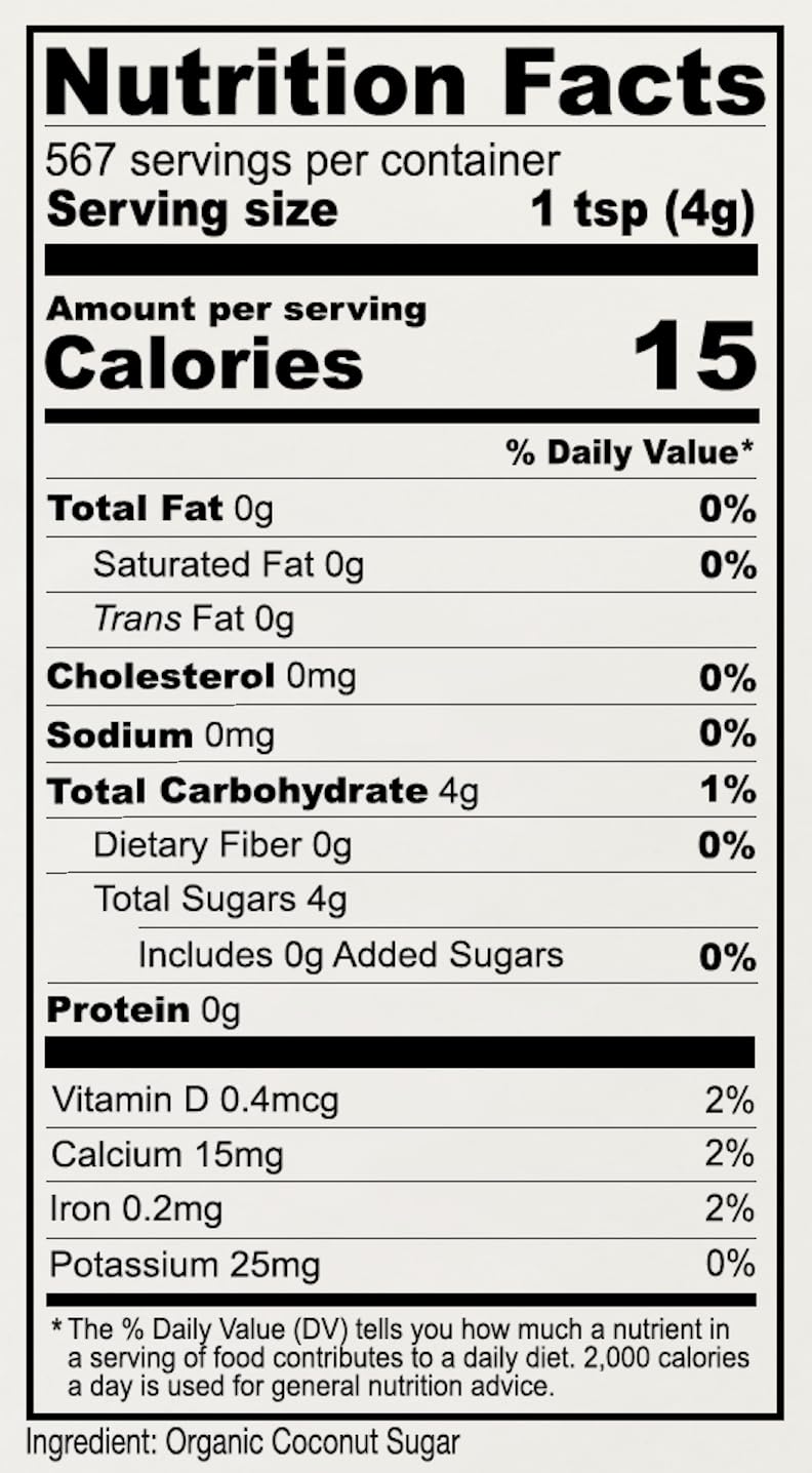 Anthony's spoonful of coconut sugar ready to measure with the benefit of easy 1:1 substitution