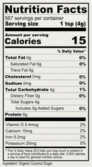 Anthony's spoonful of coconut sugar ready to measure with the benefit of easy 1:1 substitution