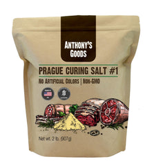 Anthony's front package showing 2 lb curing salt and clear product identity benefit