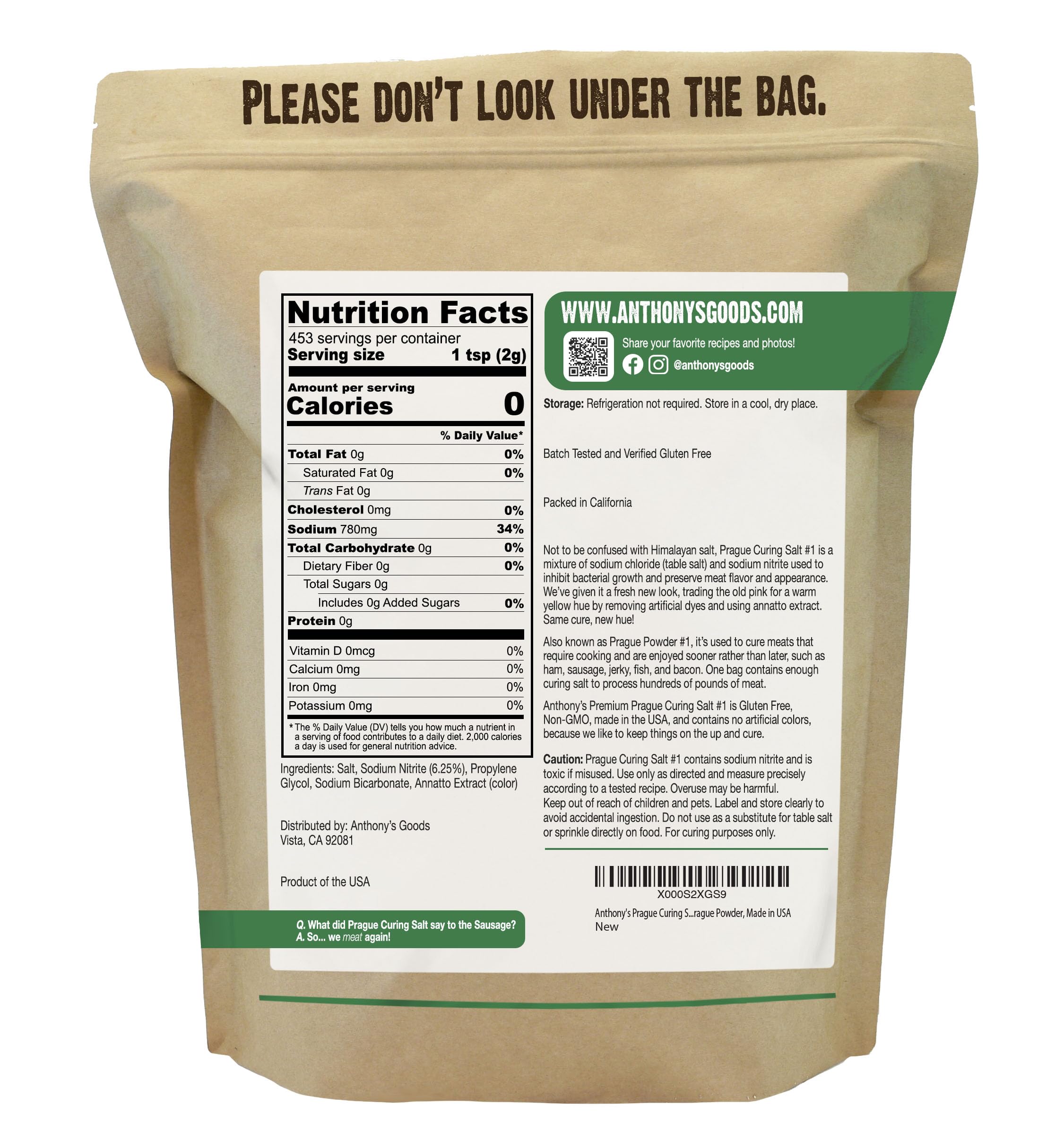 Anthony's close-up texture of curing powder showing fine grains for accurate mixing benefit
