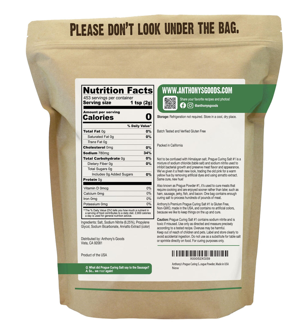 Anthony's close-up texture of curing powder showing fine grains for accurate mixing benefit