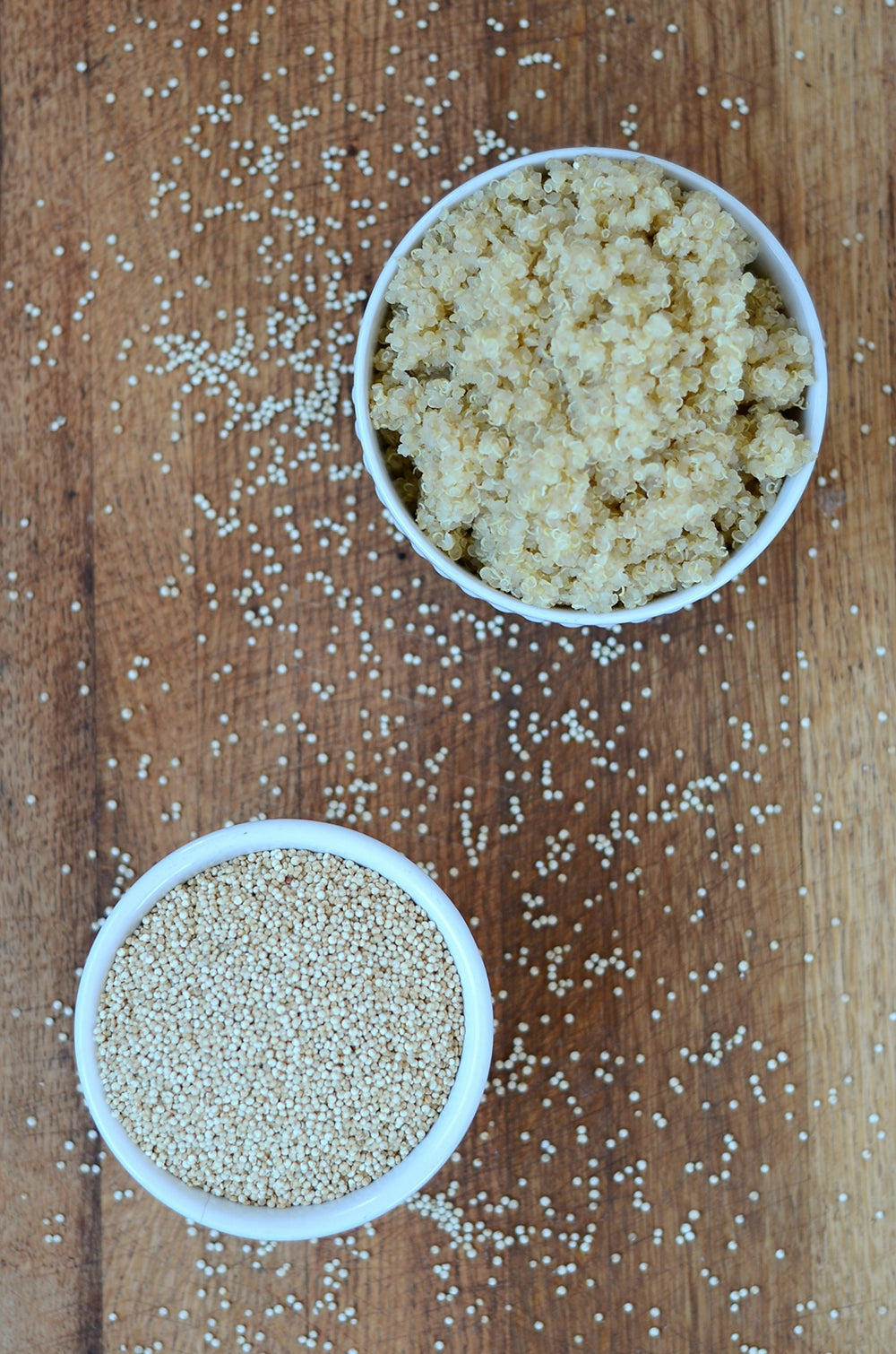 Anthony's quinoa stored in airtight jar in kitchen showing freshness and long-term storage benefit