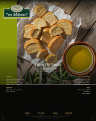 Anti Barking close-up of rusk texture highlighting crisp olive-oil bite