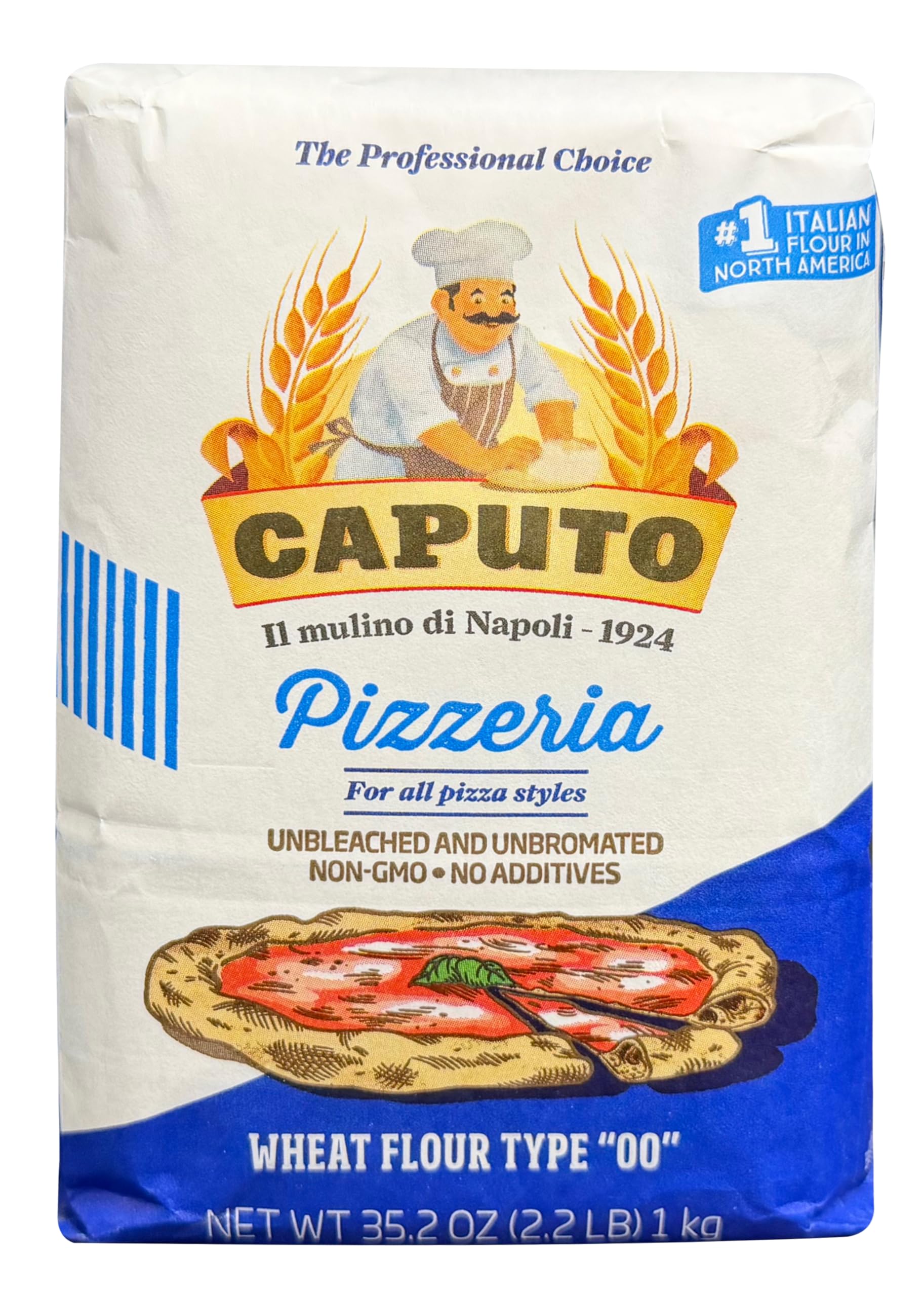 Antimo Caputo fine flour texture close-up for smooth dough handling