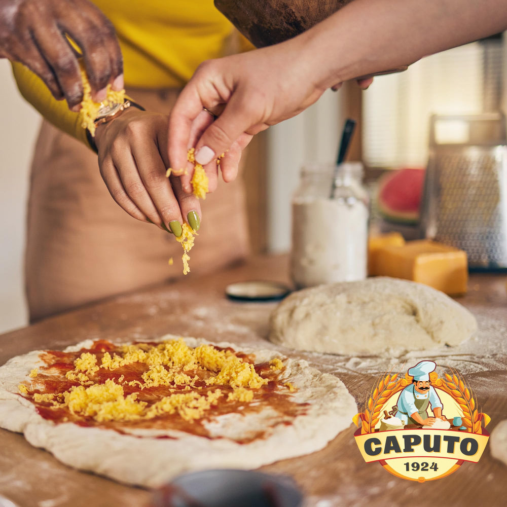 Antimo Caputo in kitchen lifestyle scene inspiring homemade pizza and pasta