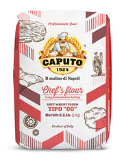 Antimo Caputo pizza in oven using these flours showing crisp crust and golden color