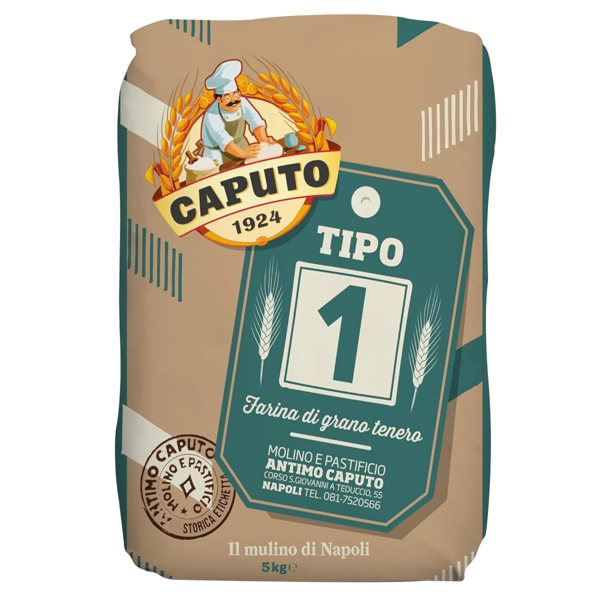 Antimo Caputo front packaging showing 11 lb bag and brand clarity for pantry storage