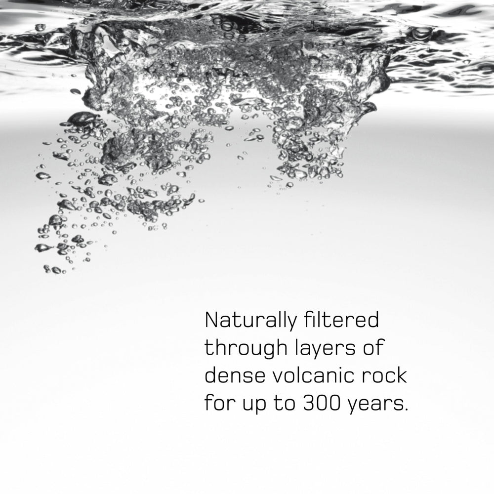 Antipodes water pouring into glass close-up emphasizing silky texture and palate-refreshing quality
