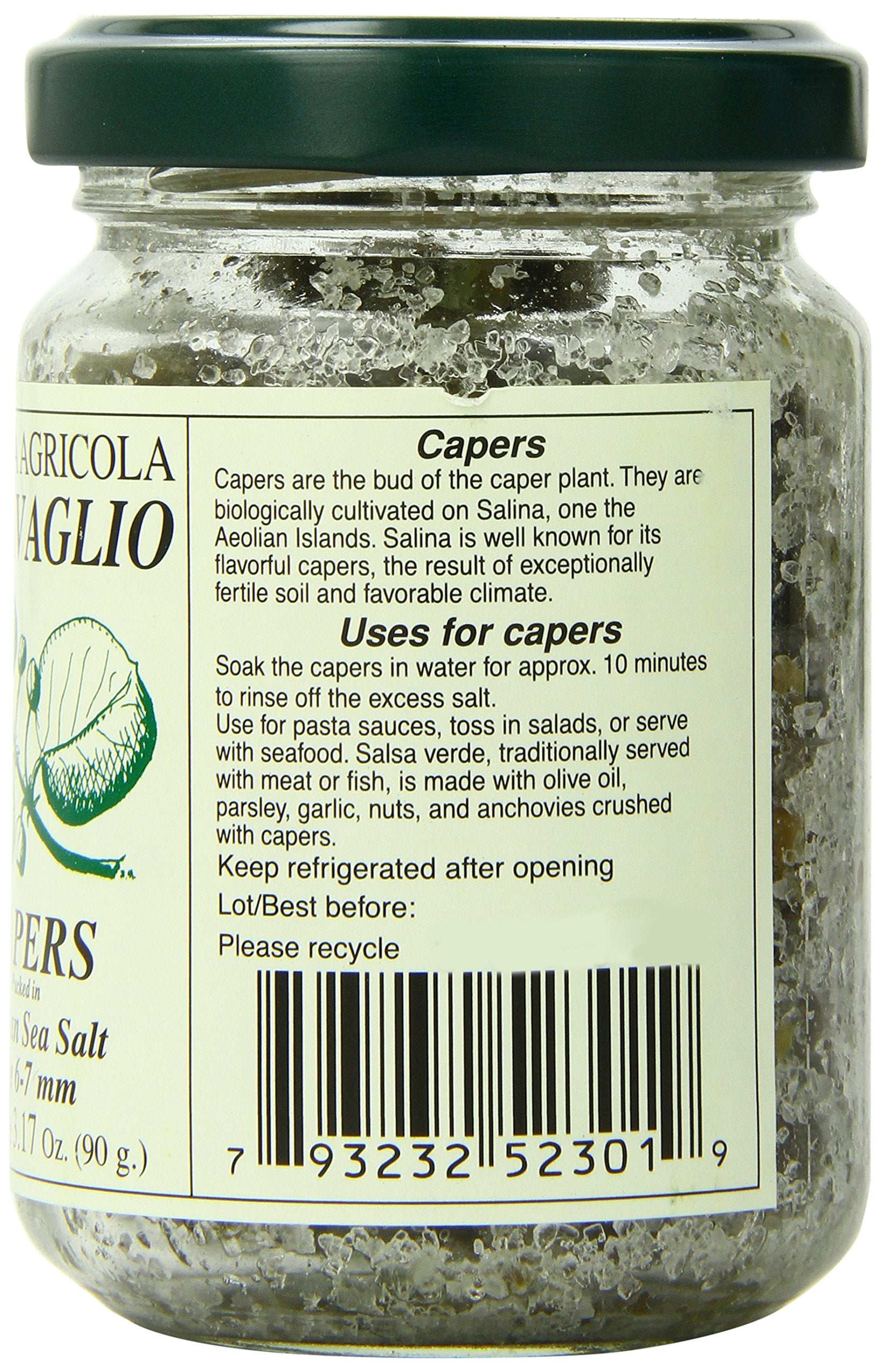 Antonino Caravaglio close-up of salted capers texture, highlights firm Mediterranean bite