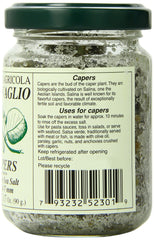 Antonino Caravaglio close-up of salted capers texture, highlights firm Mediterranean bite