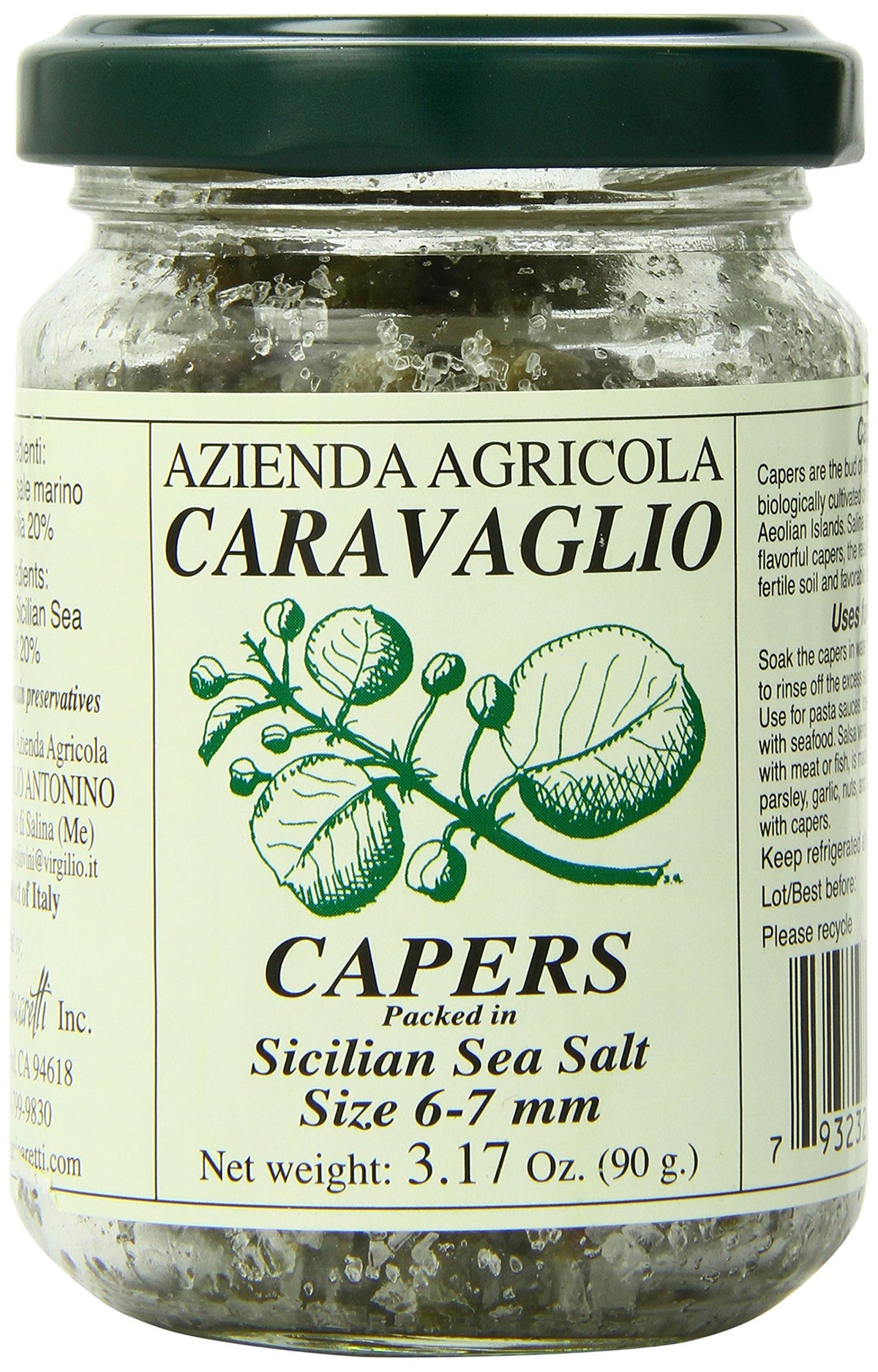 Antonino Caravaglio front jar shot showing label and 3.2 oz size, clear storage benefit