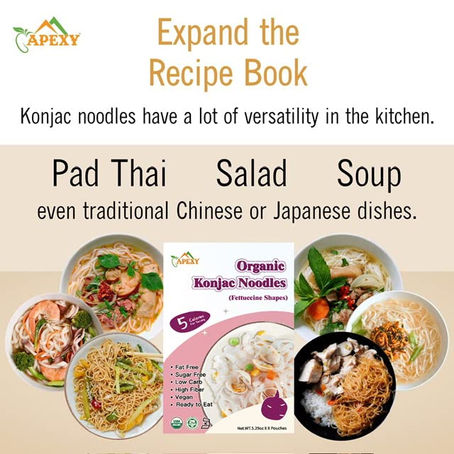APEYX drained noodles in bowl ready to absorb sauces for healthier meals
