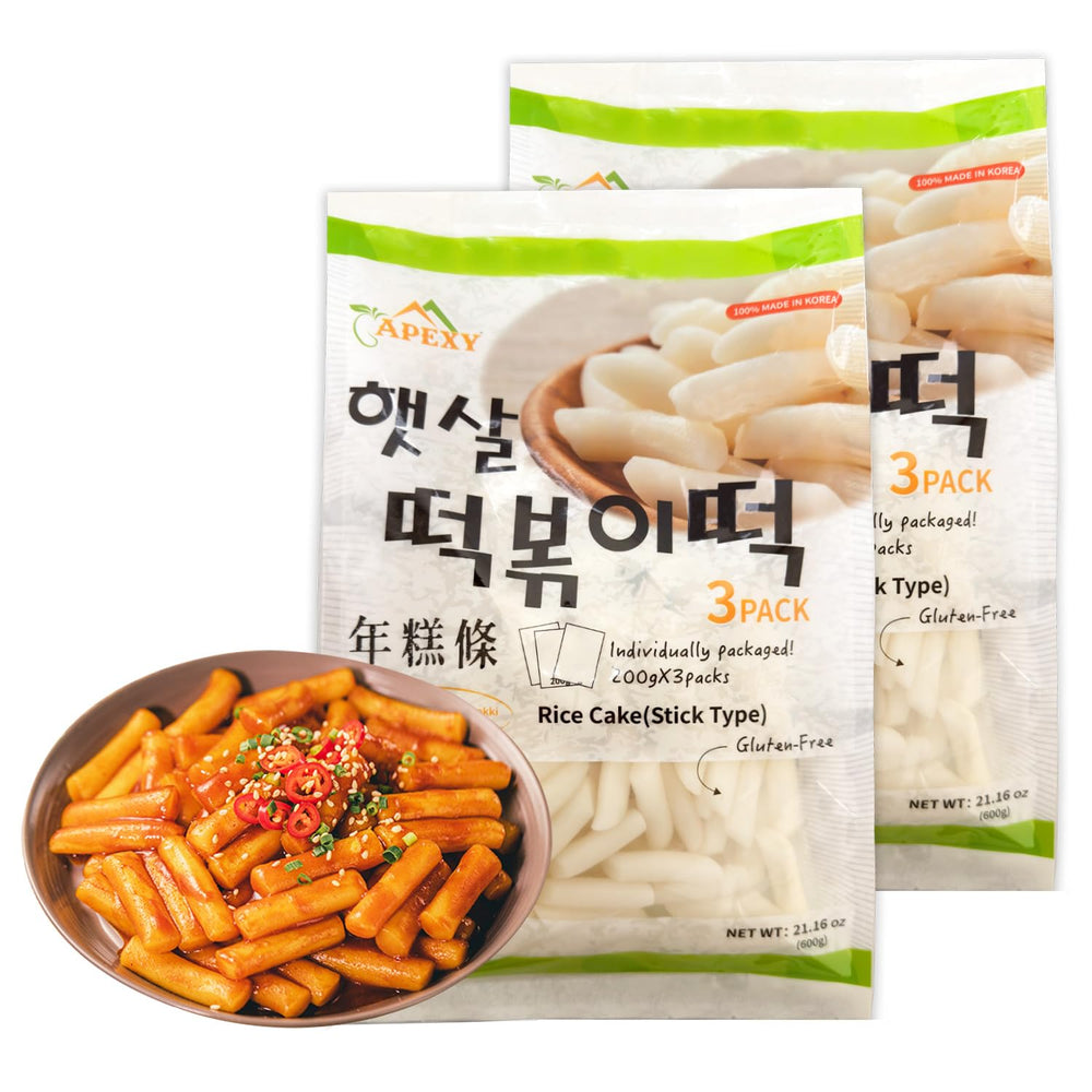 APEYX front packaging showing twin 21.16 oz bags and brand clarity