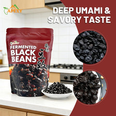 Apexy rehydrated black beans in bowl ready to use and enhancing dishes