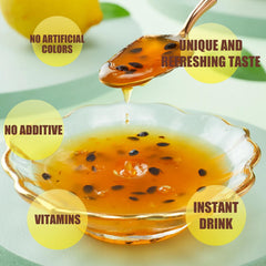 APEYX hot passion fruit tea in a mug providing soothing warmth benefit