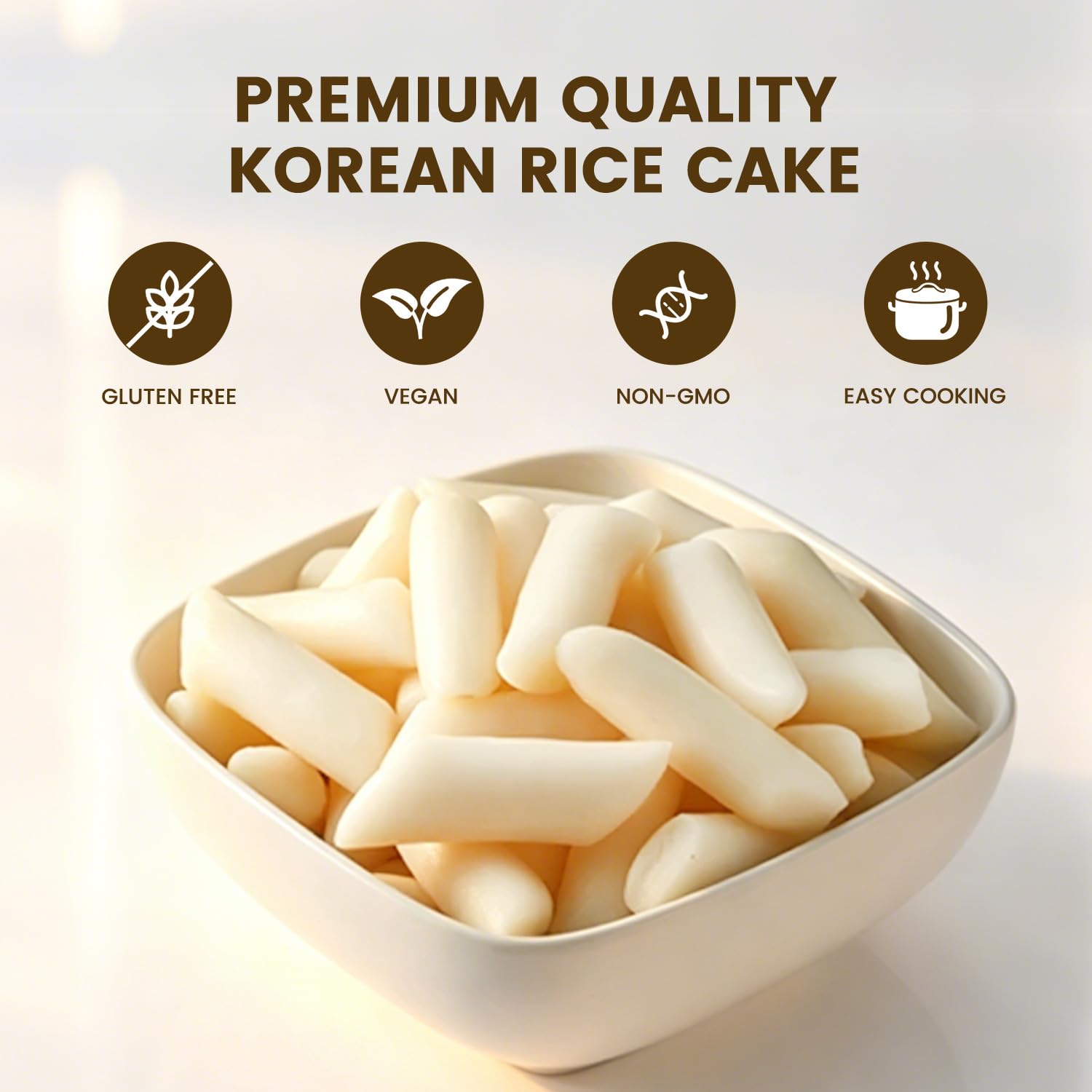 APEYX rice cakes beside a hand for size and portion scale clarity