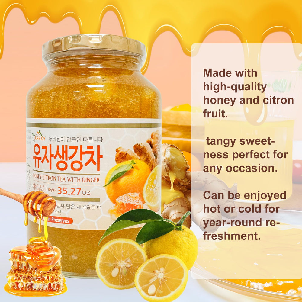 APEXY spoon lifting marmalade with visible ginger pieces, demonstrates spreadable texture