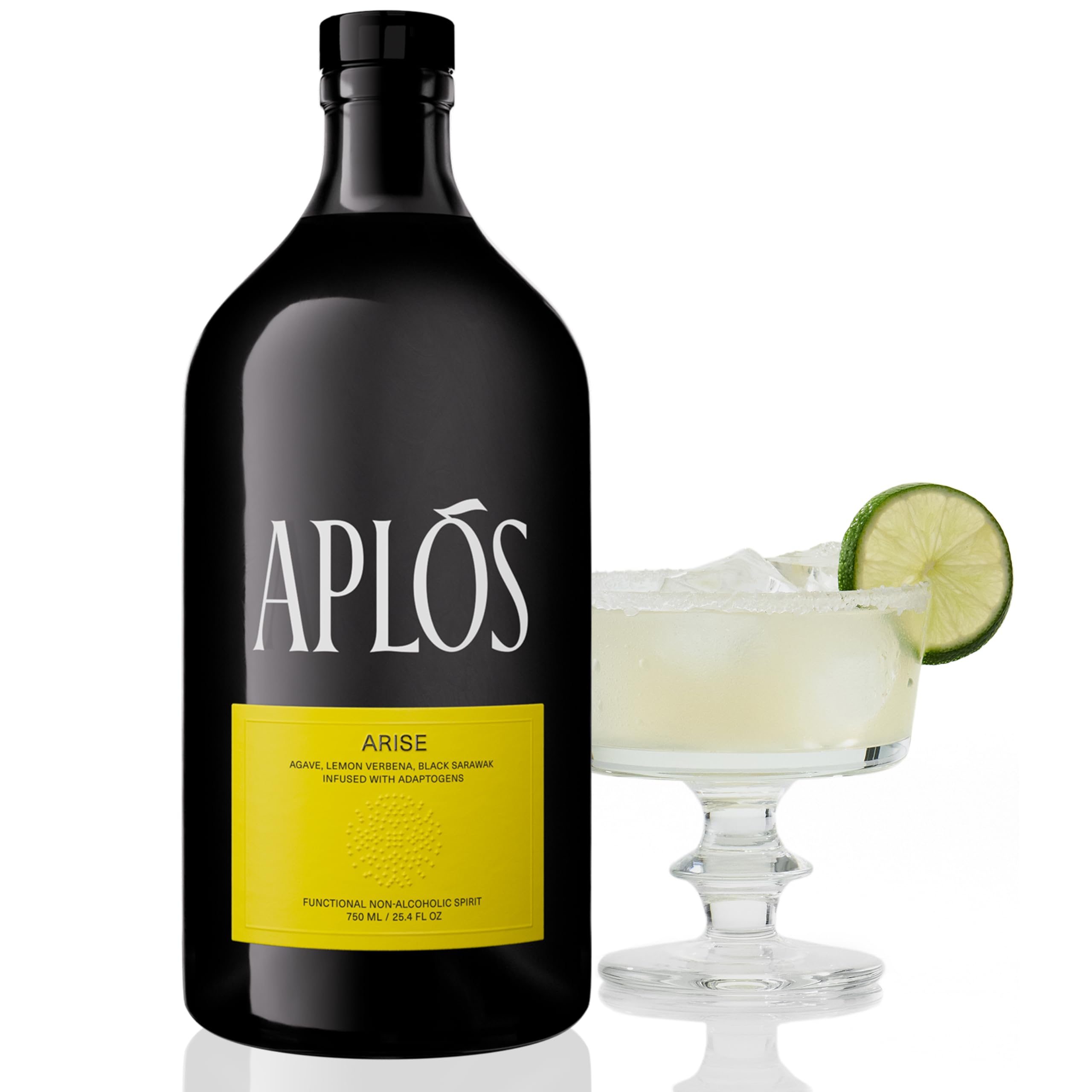 Aplós ARISE front bottle view showing agave character and clean presentation for sipping