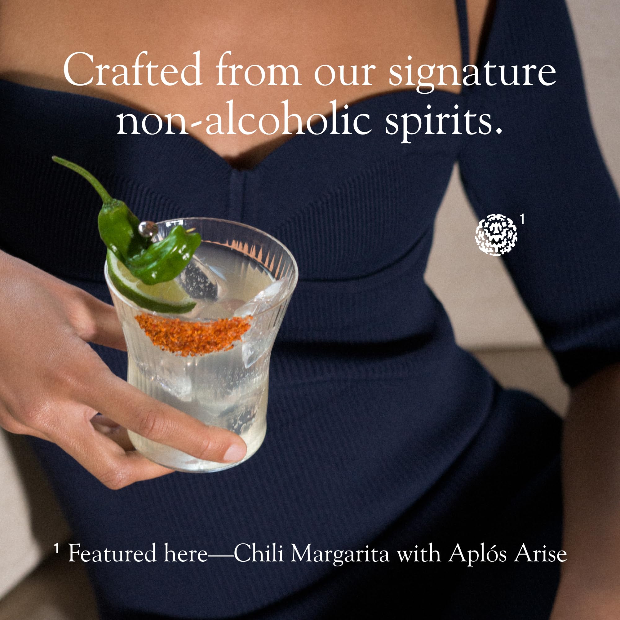 Aplós flatlay of ingredients including citrus, ume plum, adaptogens, and botanicals, highlighting natural formulation