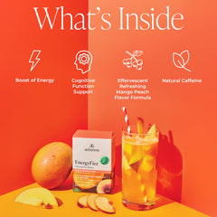 Arbonne powdered Peach Mango texture close-up showing fine mixability