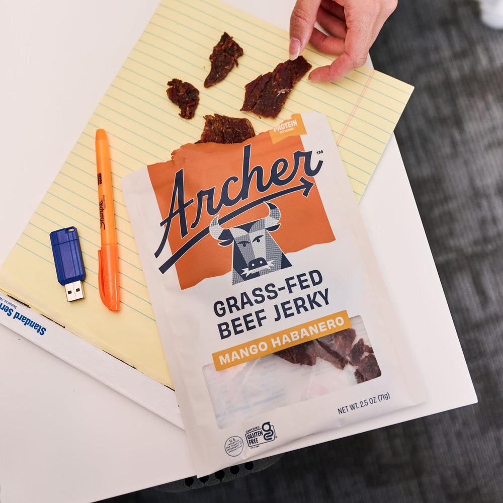 Archer Jerky on hiking trail illustrating brand energy boost outdoors