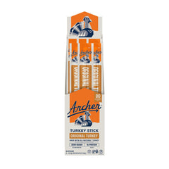 archer jerky front packaging showing 18-pack and nutritional highlights