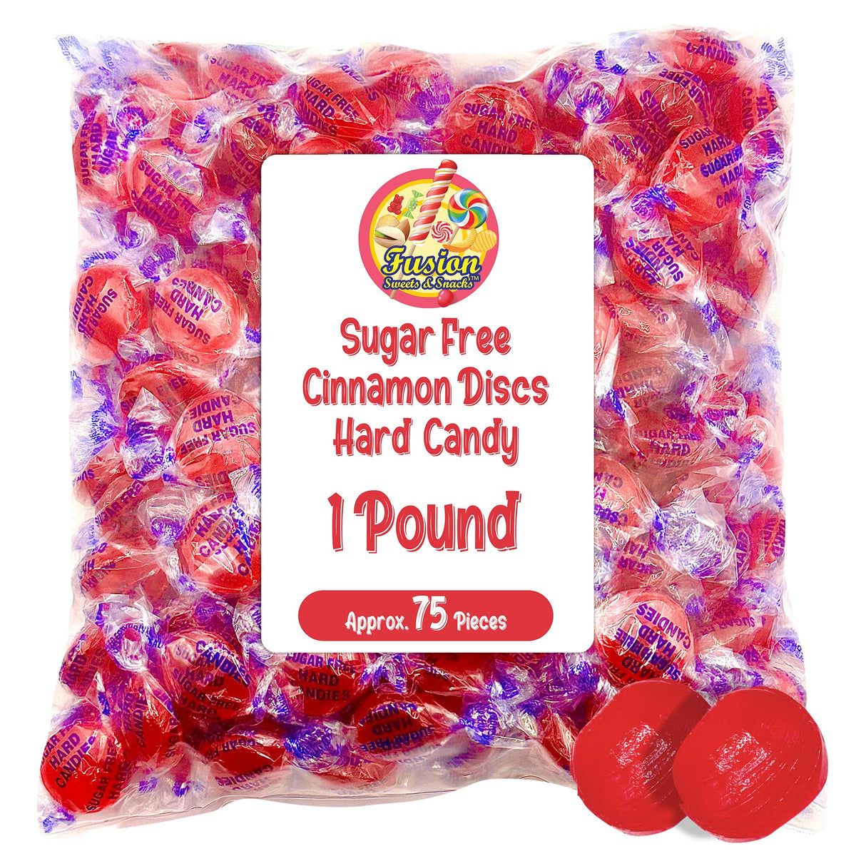 Fusion Sweets And Snacks Arcor front packaging shows bulk 1lb bag and convenience