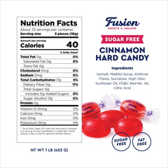 Fusion Sweets And Snacks Arcor close-up of candy texture highlighting intense cinnamon