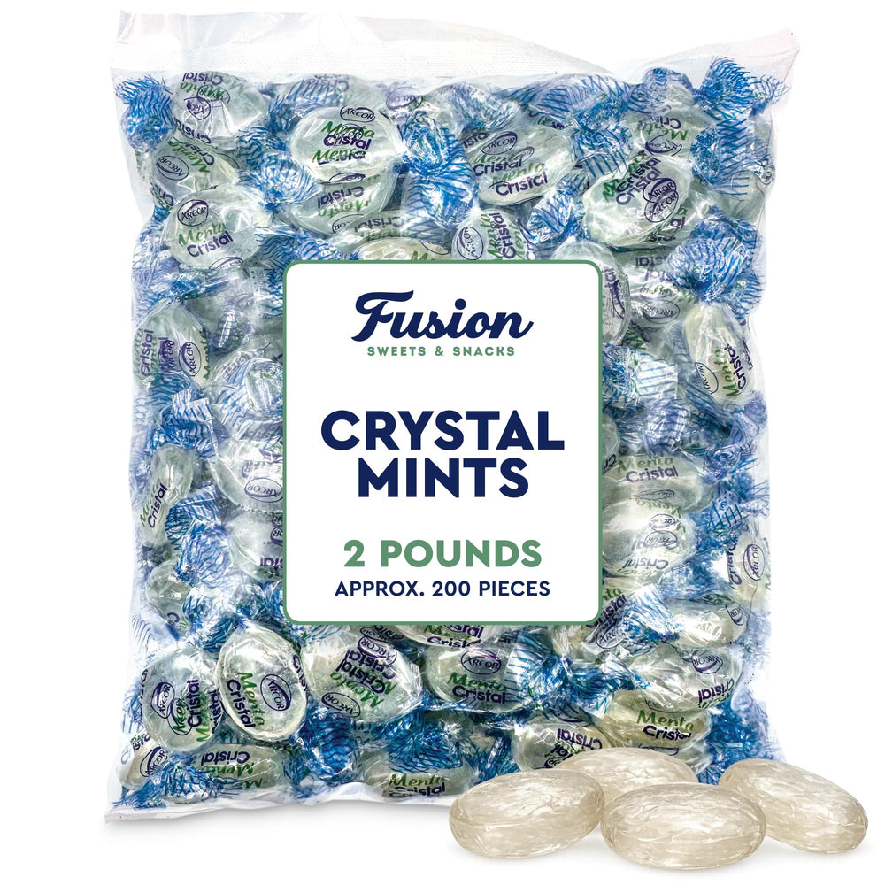 Arcor crystal blue mint in decorative bowl offering easy guest access