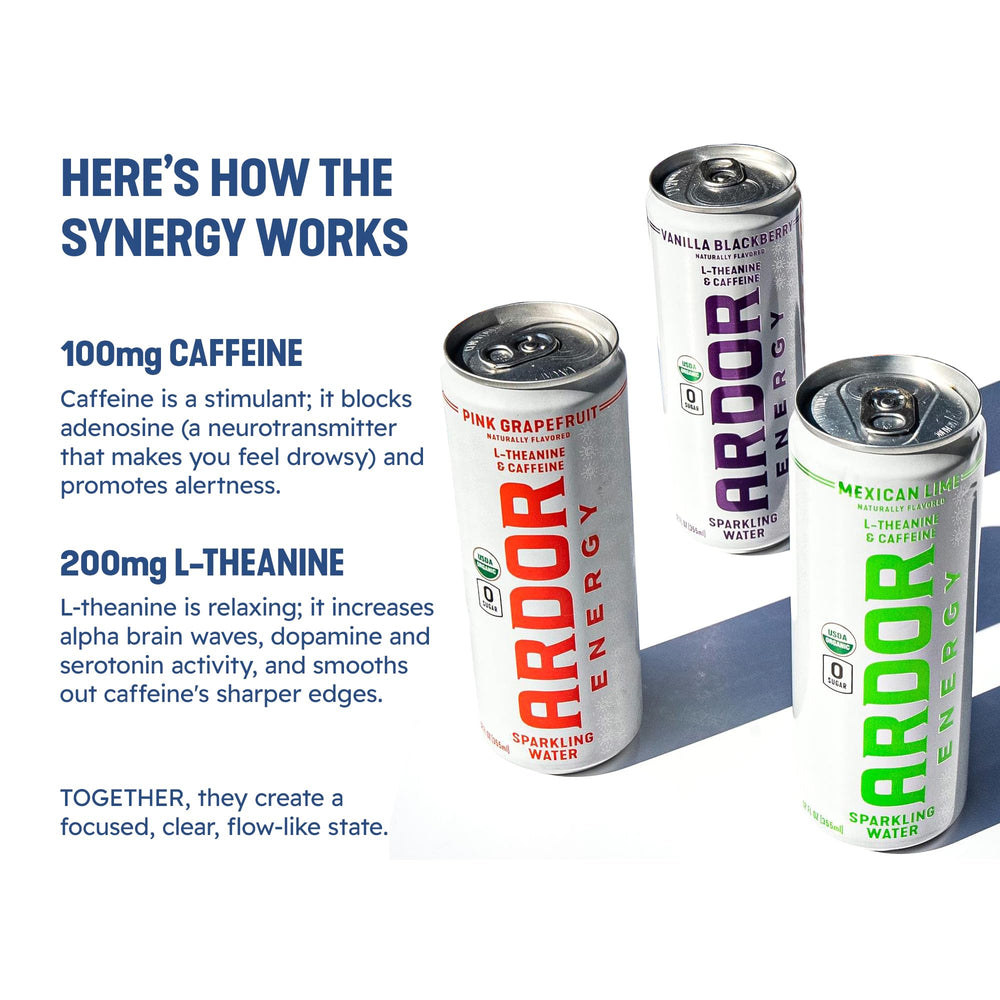 ARDOR can in hand to show 12 fl oz scale and convenient grab-and-go energy
