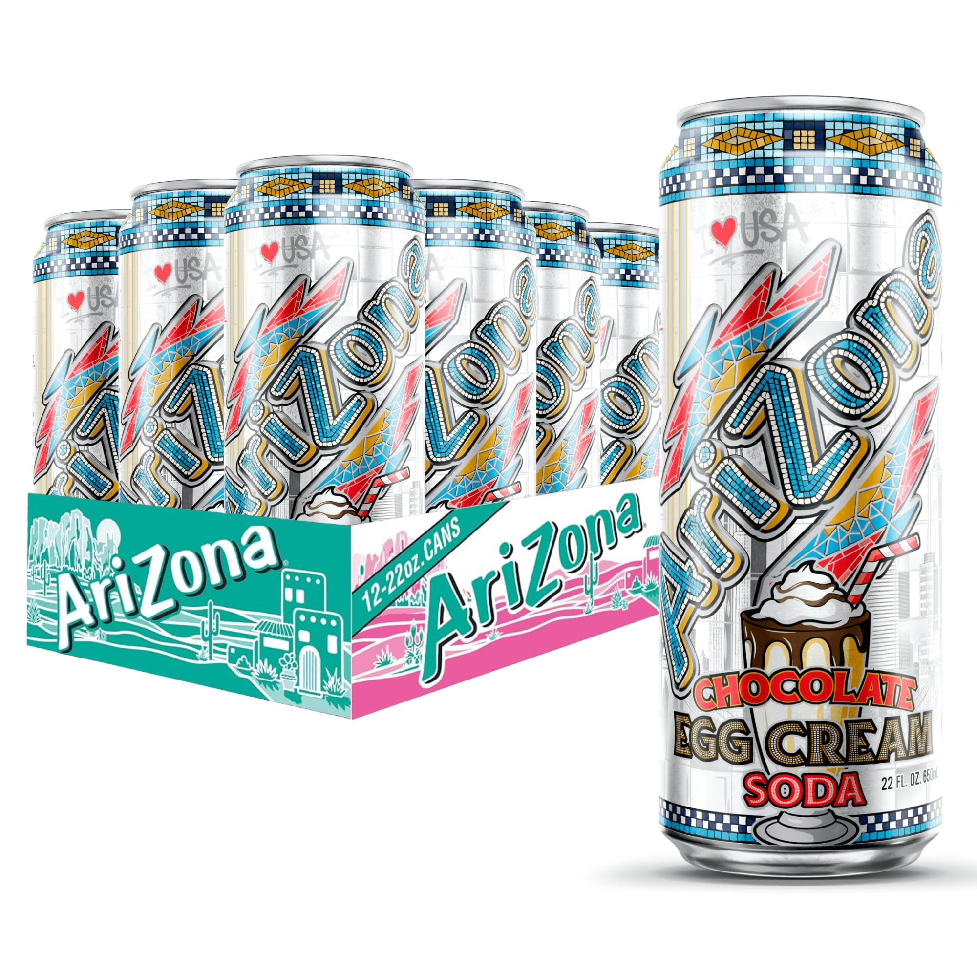 AriZona front can view showing bold label and large 22oz size for easy recognition